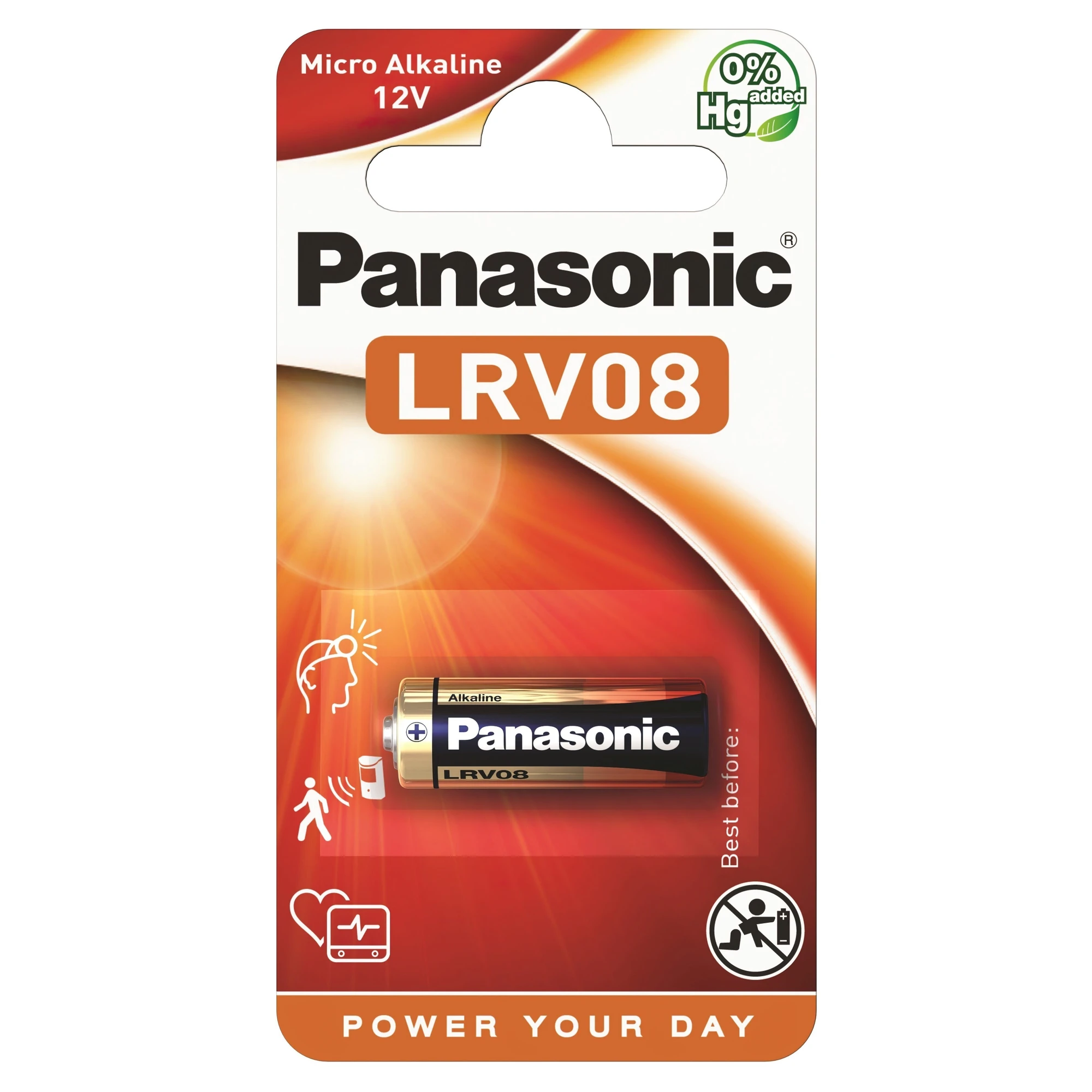 Купити Батарейка Panasonic ALKALINE LRV08 1 шт. (LRV08L/1BE) - фото 1