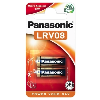 Купить Батарейка Panasonic ALKALINE LRV08 2 шт. (LRV08L/2BE) - фото 1