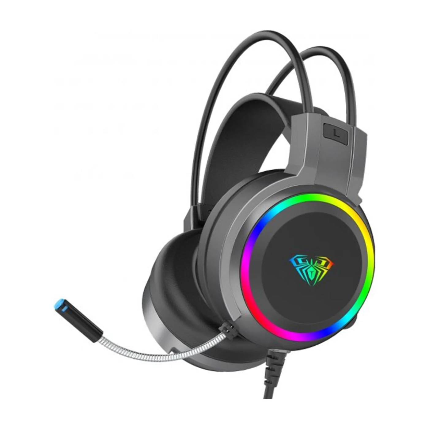 Купити Навушники AULA S608 Wired Gaming Headset Black (6948391235509) - фото 1