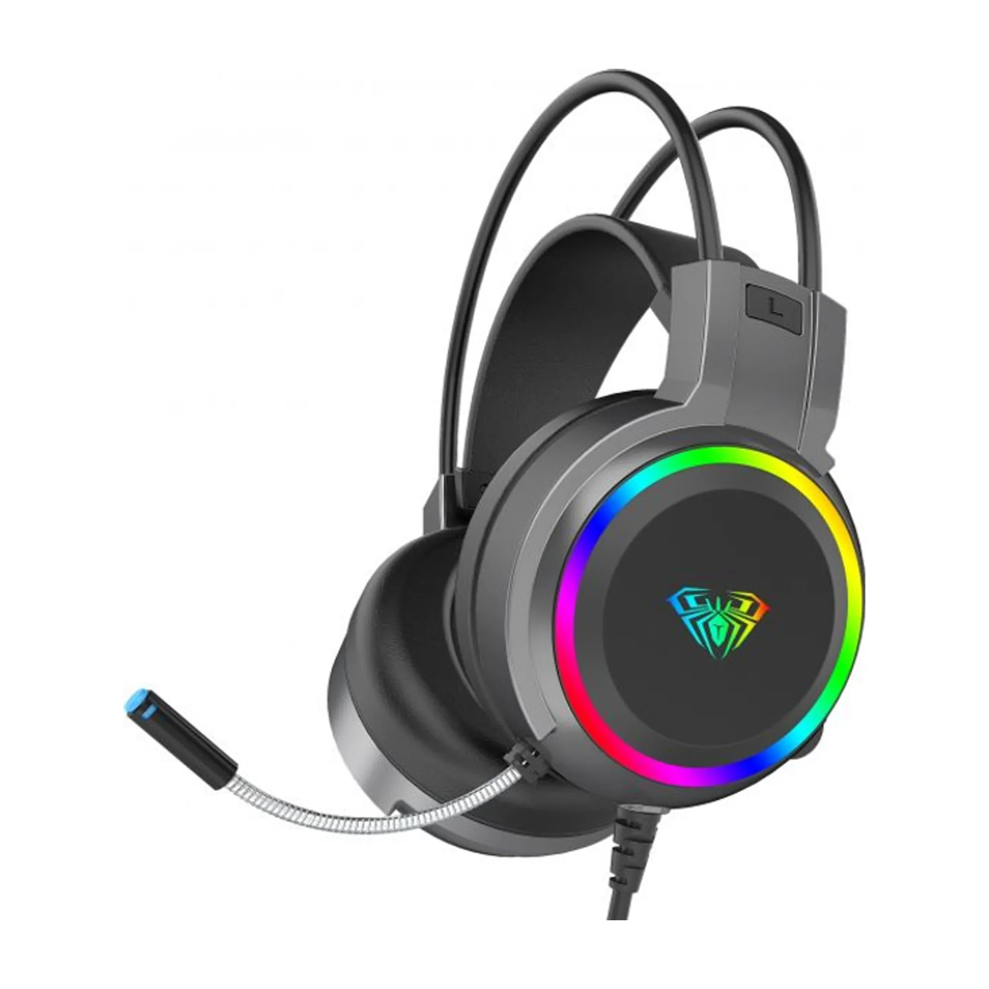 Купити Навушники AULA S608 Wired Gaming Headset Black (6948391235509) - фото 1