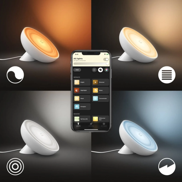 Купить Настольная лампа Philips Hue Bloom, Color, BT, DIM, белая (929002375901) - фото 4