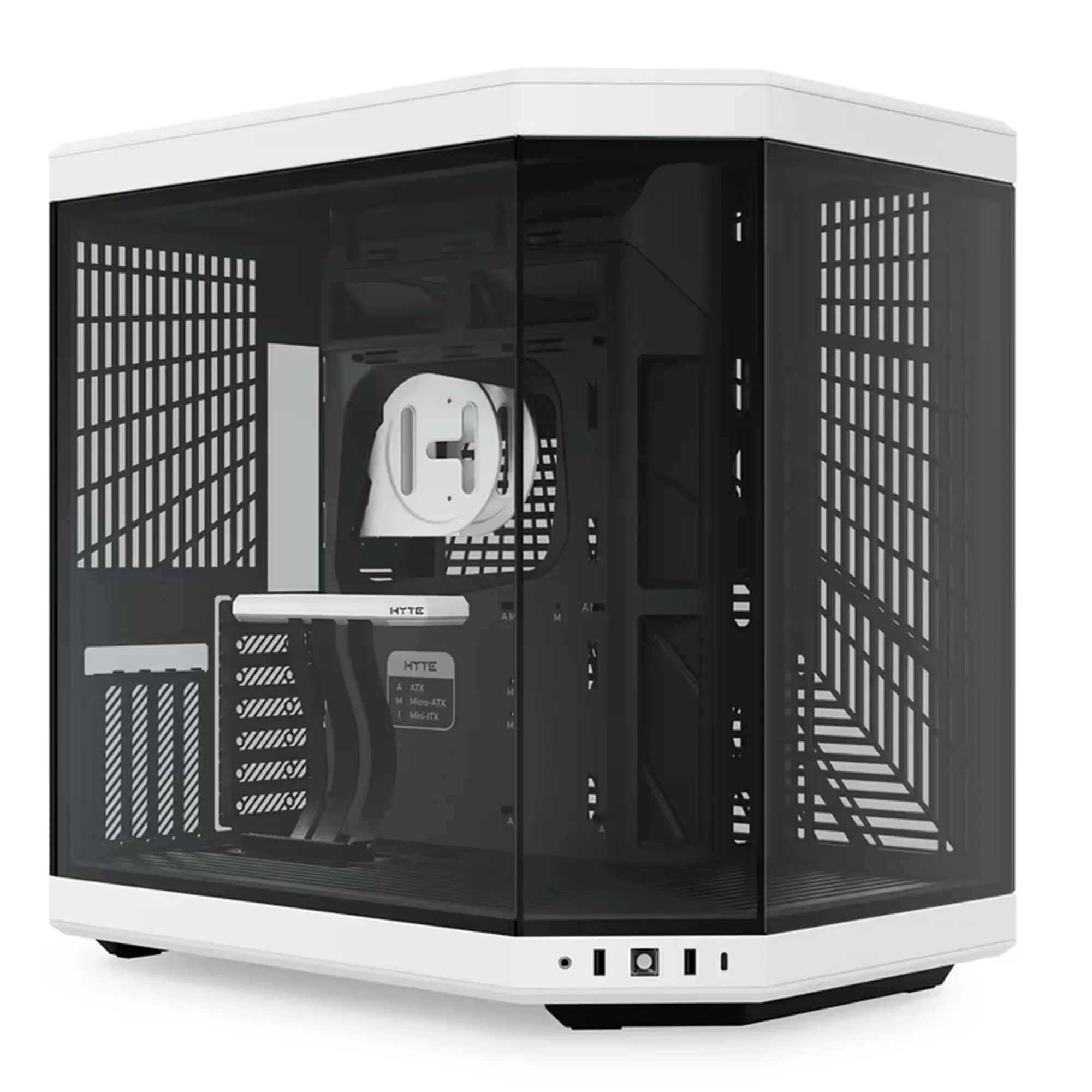 Купить Корпус Hyte Y70 Black-White Mid-Tower E-ATX with PCIE 4.0 cable (CS-HYTE-Y70-BW) - фото 1