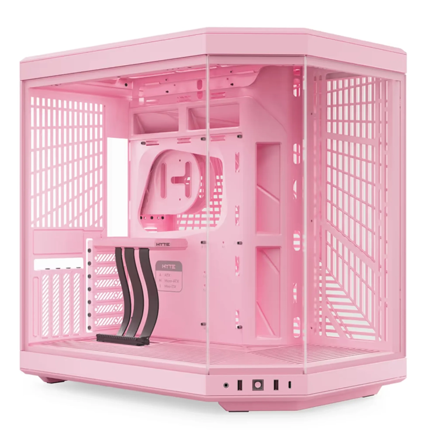 Купити Корпус Hyte Y70 Strawberry Milk Mid-Tower E-ATX with PCIE 4.0 cable (CS-HYTE-Y70-SM) - фото 1