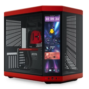 Купити Корпус Hyte Y70 Touch Infinite Black-Red Mid-Tower E-ATX with PCIE 4.0 cable (CS-HYTE-Y70TTI-RB) - фото 1