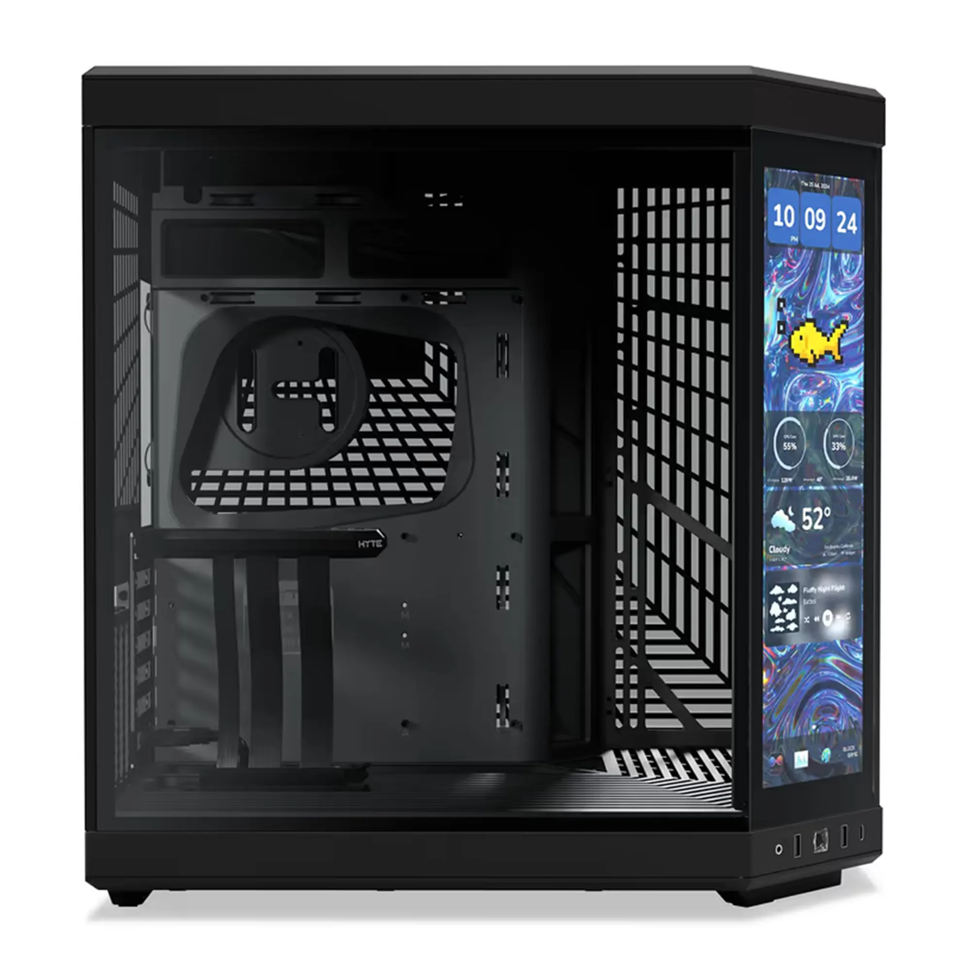 Купити Корпус Hyte Y70 Touch Infinite Black Mid-Tower E-ATX with PCIE 4.0 cable (CS-HYTE-Y70TTI-BB) - фото 3