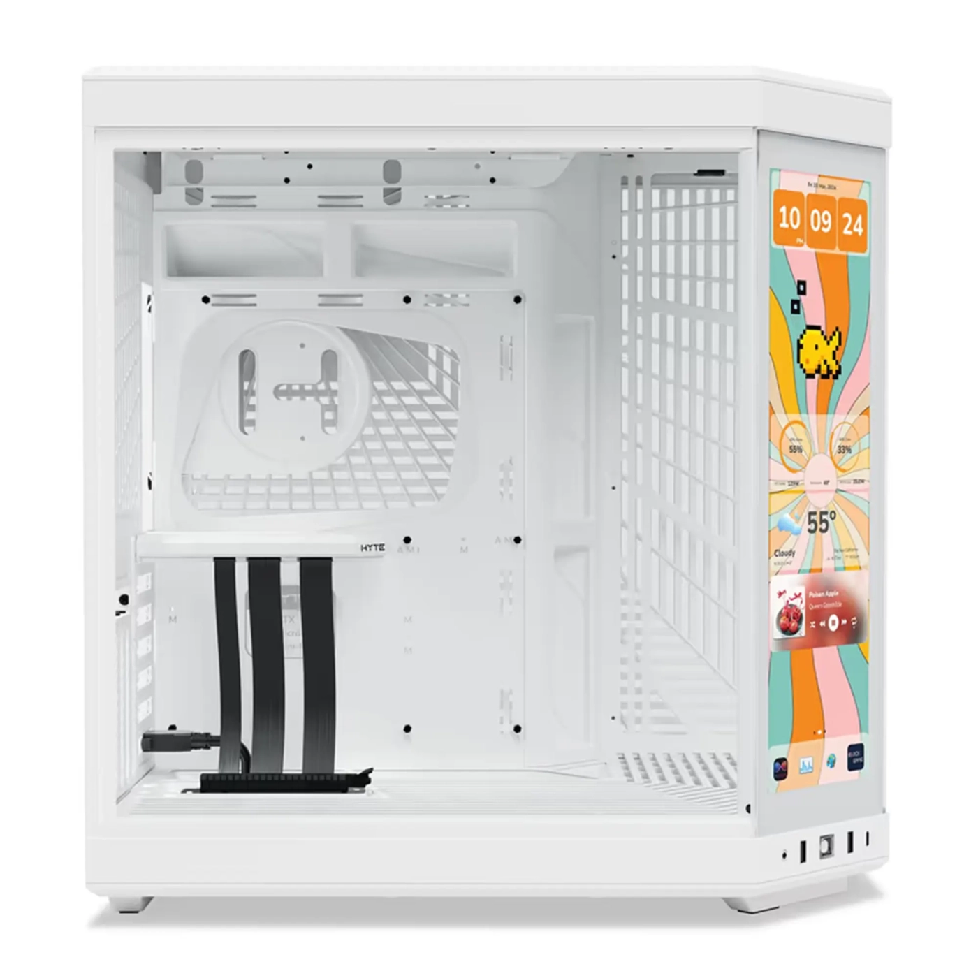 Купити Корпус Hyte Y70 Touch Infinite Snow White Mid-Tower E-ATX with PCIE 4.0 cable (CS-HYTE-Y70TTI-WW) - фото 2