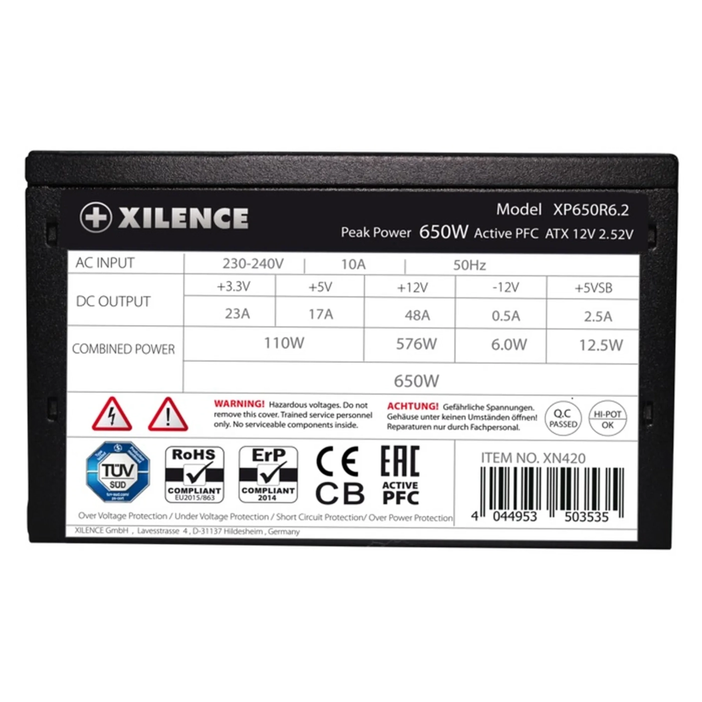 Купити Блок живлення Xilence XP650R6.2_Bulk Performance C+ 650W 80+ White Bulk - фото 4