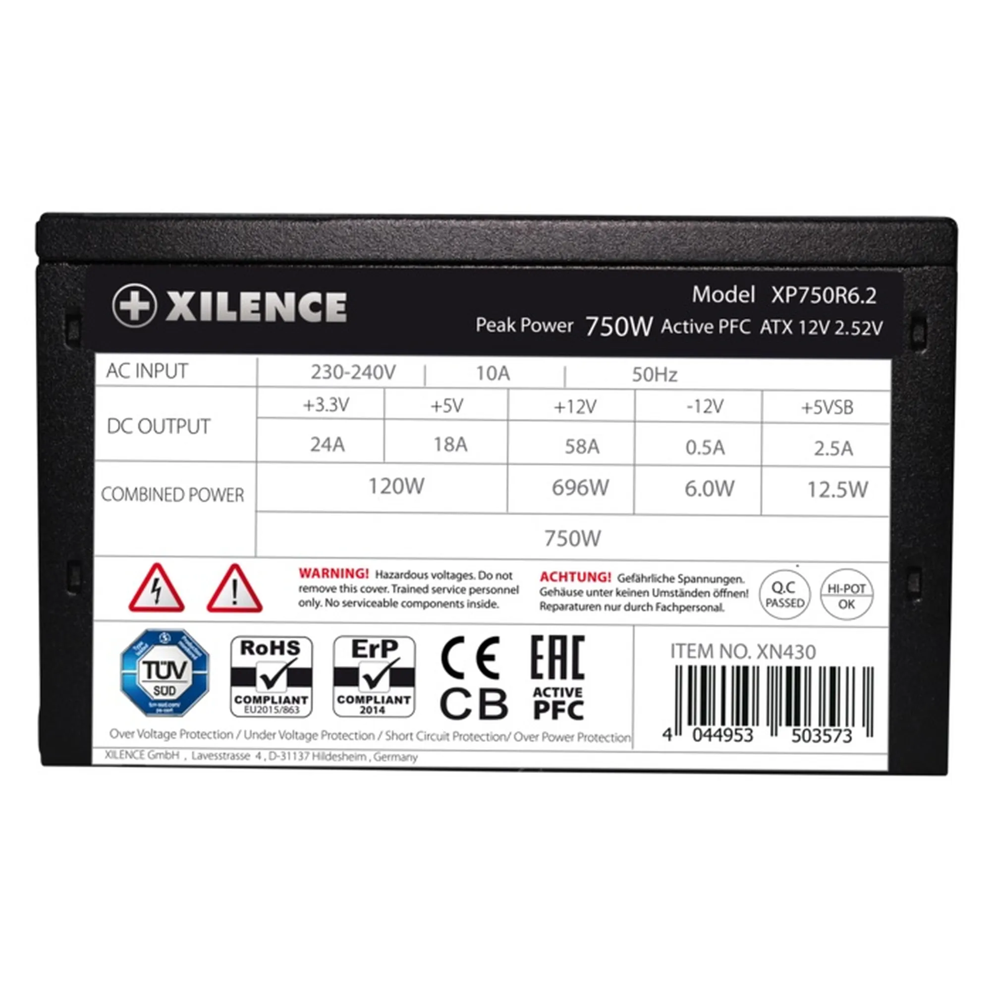 Купить Блок питания Xilence XP750R6.2_Bulk Performance C+ 750W 80+ White Bulk - фото 4