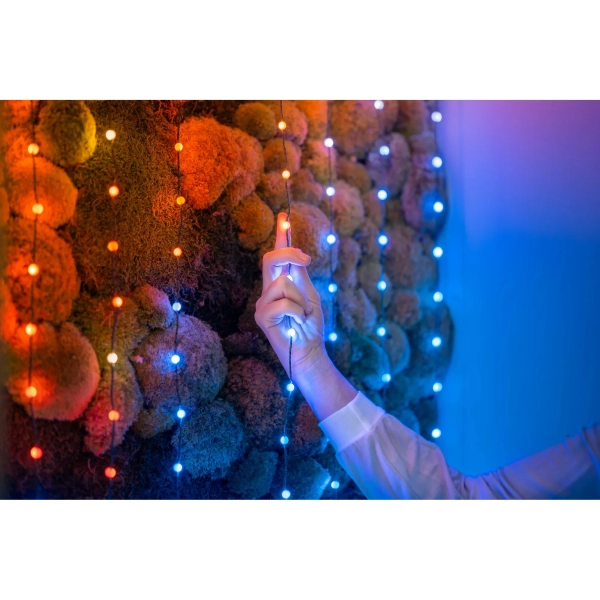 Купить Умная LED гирлянда Twinkly Candies Pearls RGB 100LED 6m Clear (TWKP100RGB-T) - фото 3
