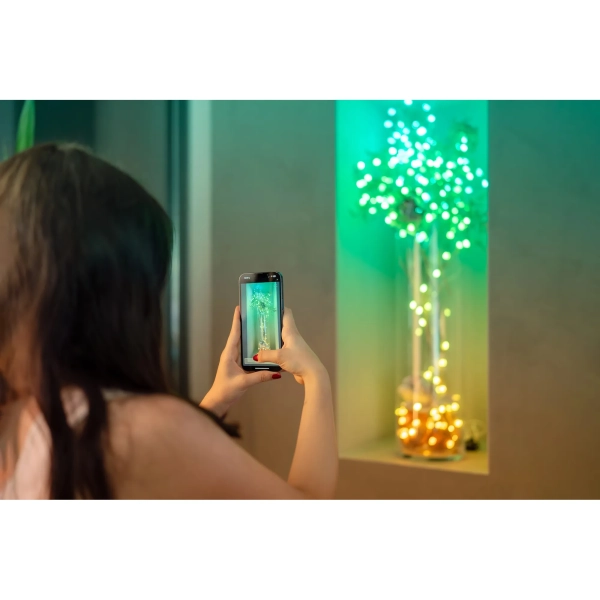Купить Умная LED гирлянда Twinkly Candies Pearls RGB 100LED 6m Clear (TWKP100RGB-T) - фото 10