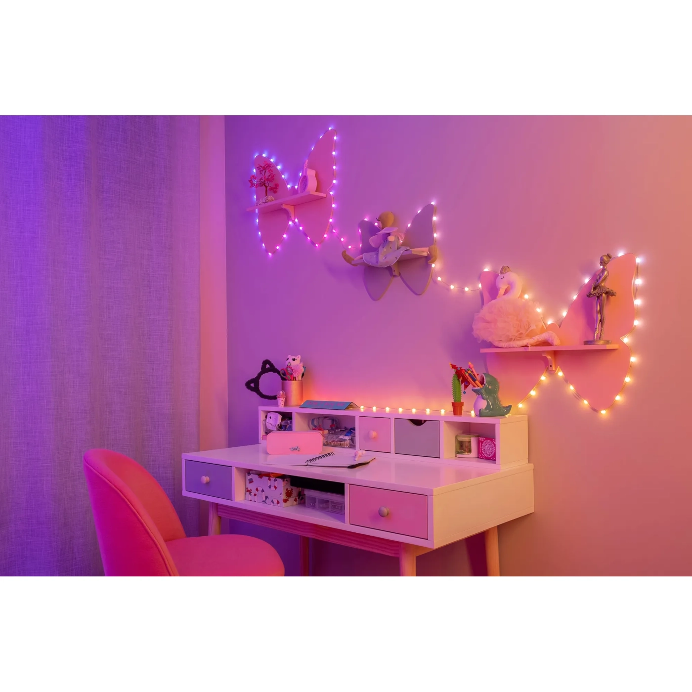 Купить Умная LED гирлянда Twinkly Candies Heart RGB 200LED 12m Green (TWKH200RGB-G) - фото 4