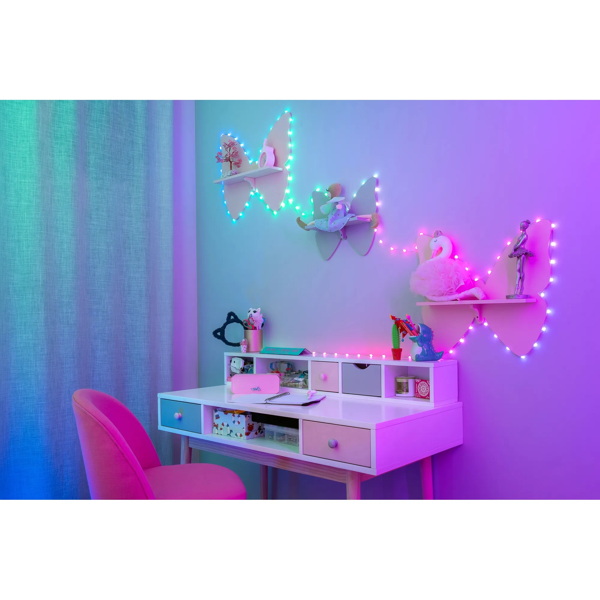 Купить Умная LED гирлянда Twinkly Candies Heart RGB 200LED 12m Green (TWKH200RGB-G) - фото 5