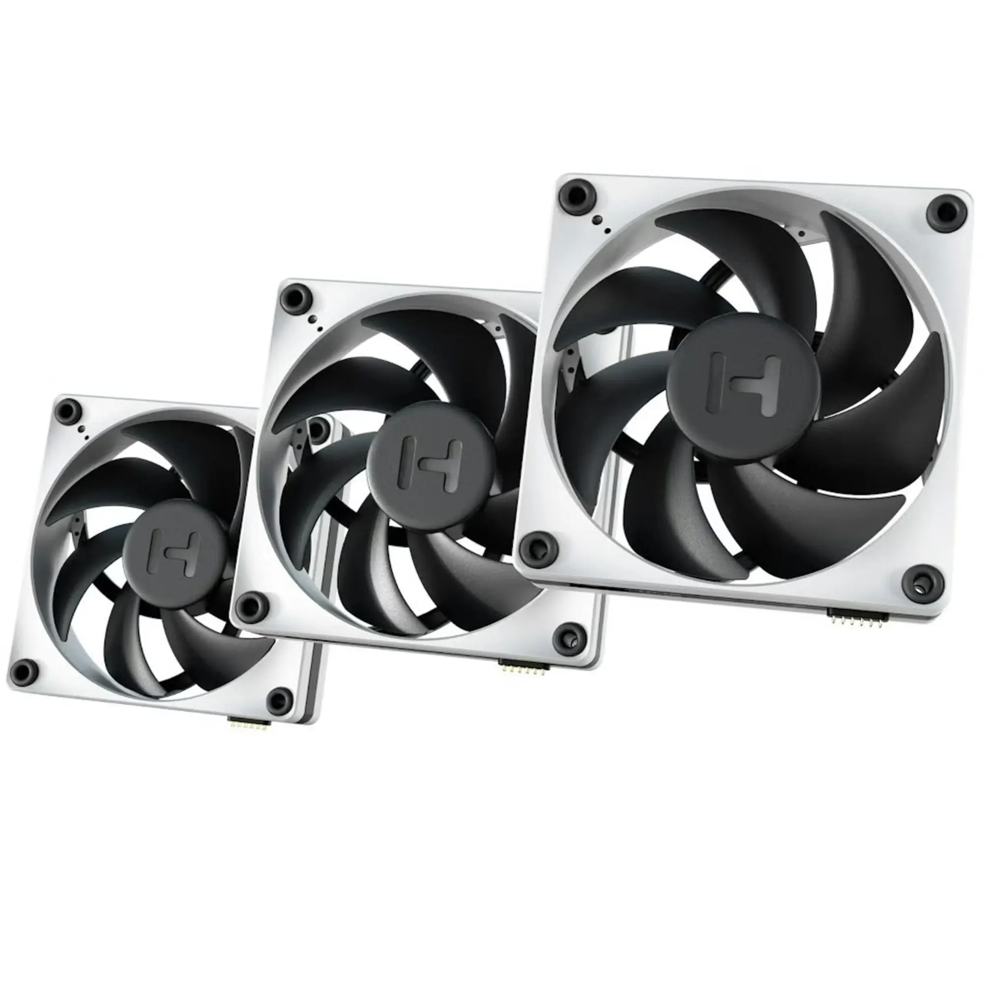 Купить Вентилятор Hyte THICC FP12 Fan 3 Pack with controller NP50 (FAN-HYTE-FP12-BW-3NP) - фото 1