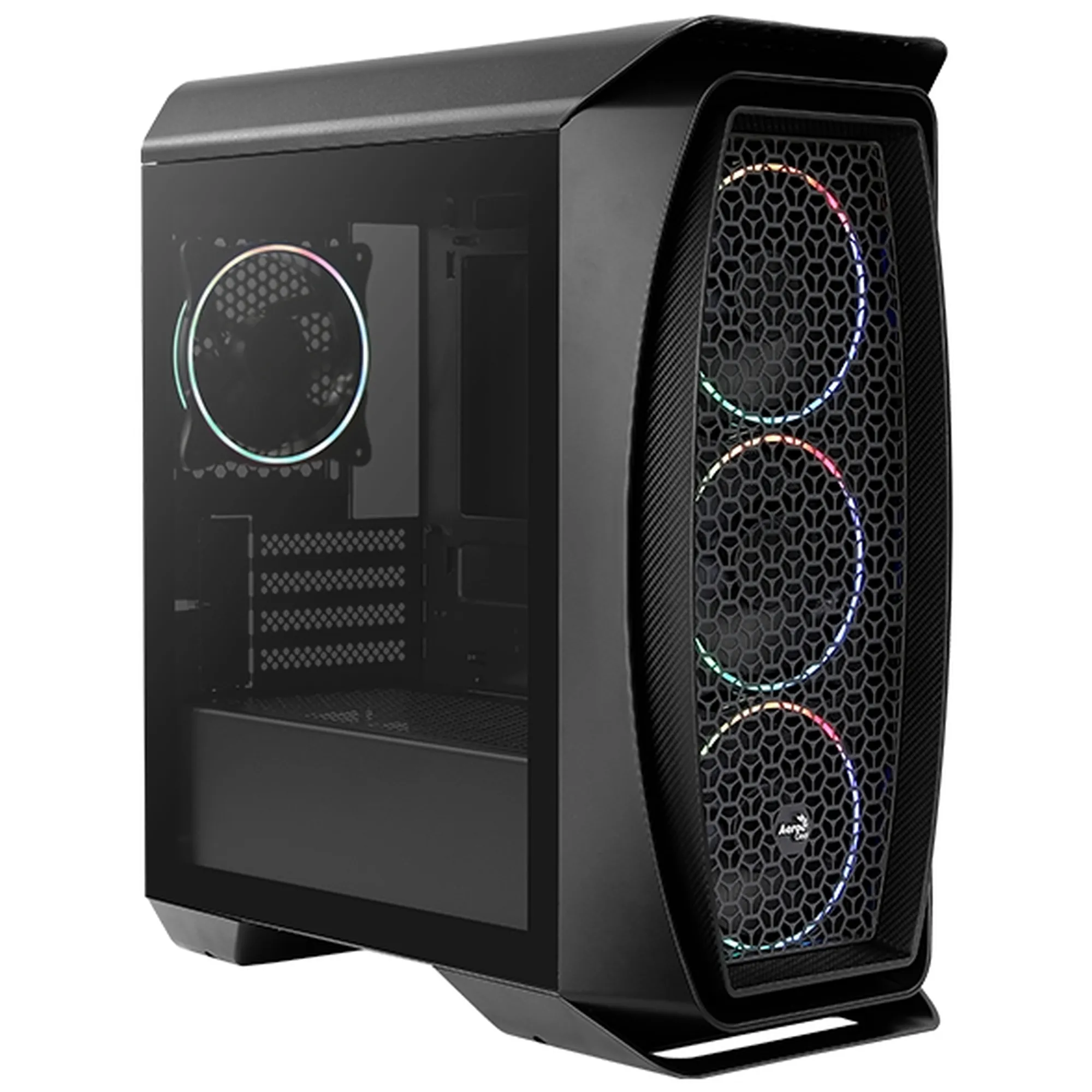 Купить Корпус AeroCool Aero One Mini Eclipse-G-BK-v1 (ACCS-PB18143.11) Black - фото 1