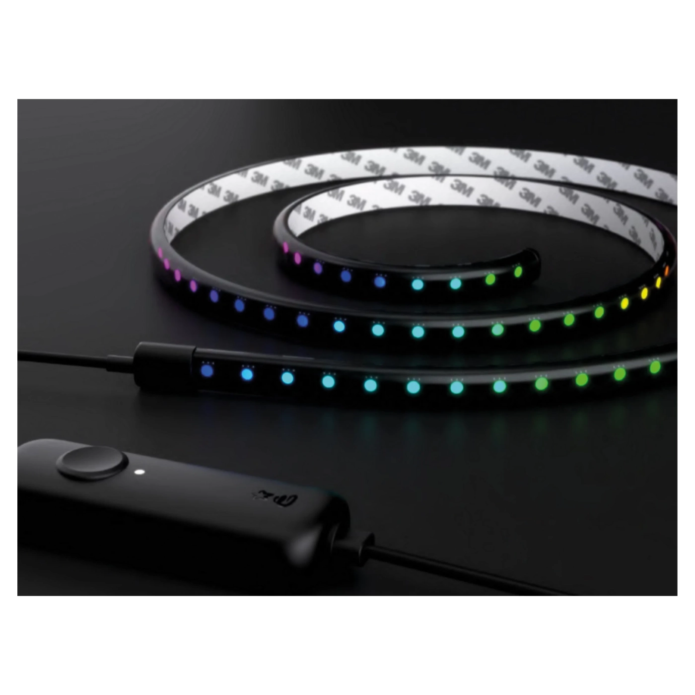 Купить Умная LED Twinkly Line RGB, подсветка плюс 1,5м, Gen II, IP20, черный кабель (TWL100ADP-B) - фото 2