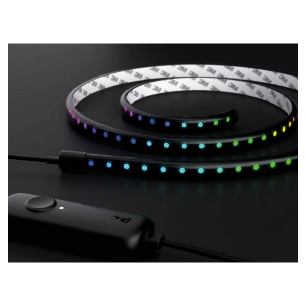 Купить Умная LED Twinkly Line RGB, подсветка плюс 1,5м, Gen II, IP20, черный кабель (TWL100ADP-B) - фото 2
