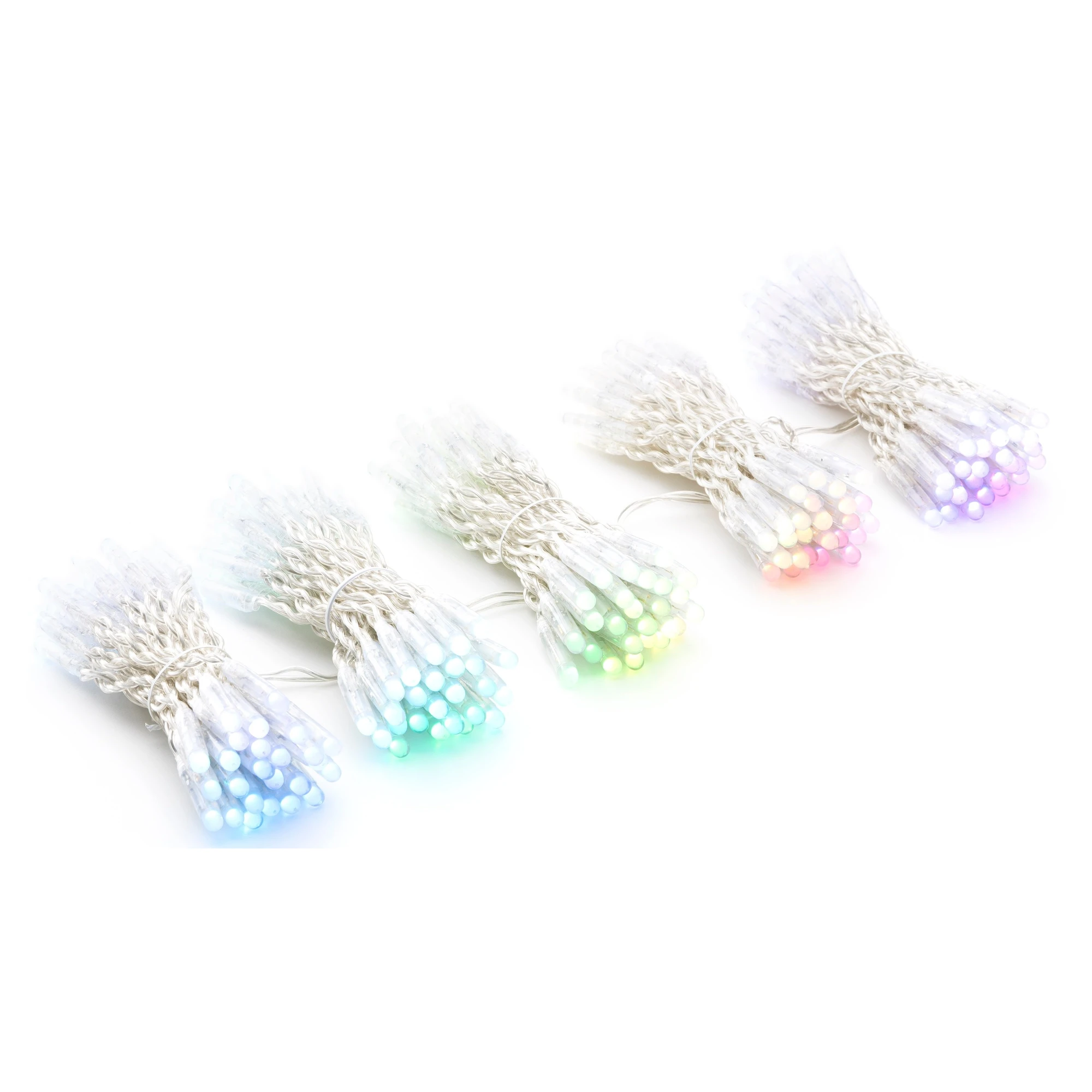 Купить Умная LED Гирлянда Twinkly Pro Icicle RGB 250, IP65, AWG22 PVC Rubber белый (TW-PLC-I-CA-250STP-WR) - фото 1