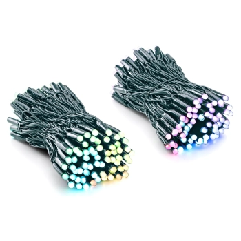 Купить Умная LED Гирлянда Twinkly Pro Strings RGB 250, двойная линия, AWG22, IP65, зеленый (TWP-S-CA-2X125STP-G) - фото 1