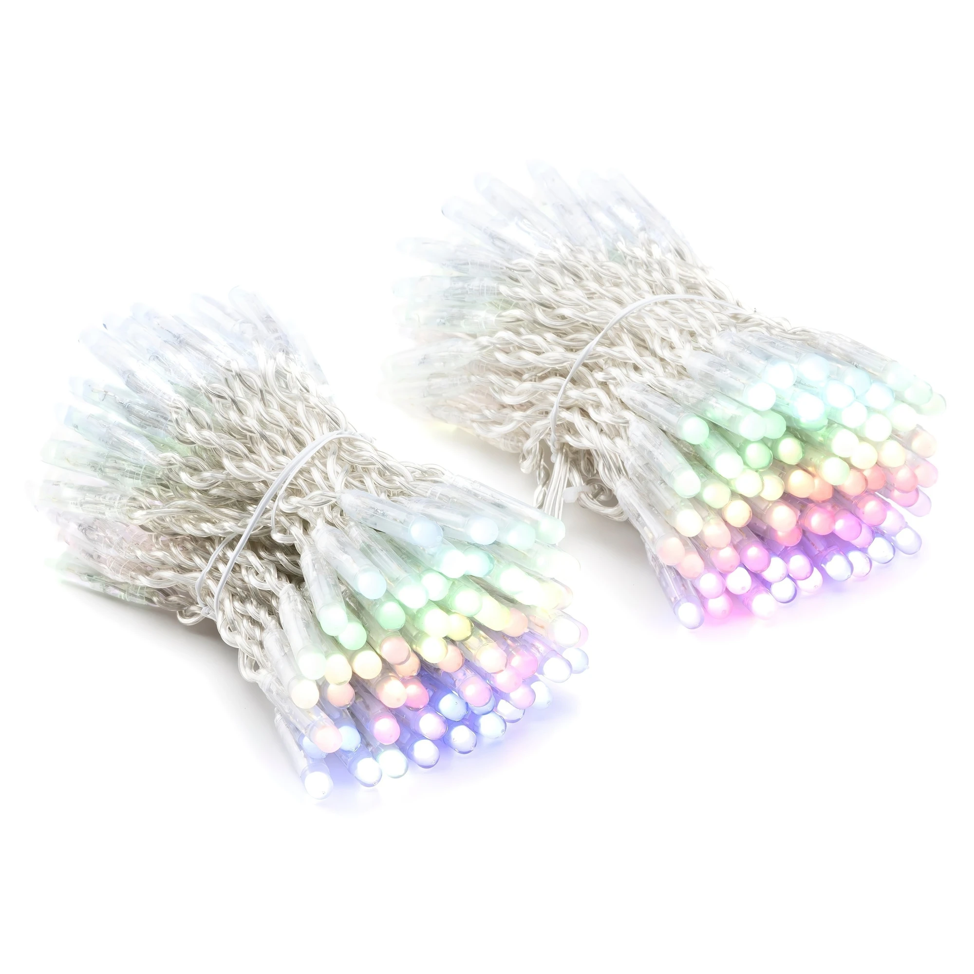 Купить Умная LED Гирлянда Twinkly Pro Strings RGB 250, двойная линия, AWG22, IP65, прозрачный (TWP-S-CA-2X125STP-T) - фото 1