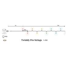 Купить Умная LED Гирлянда Twinkly Pro Strings RGBW 250, одна линия, IP65, AWG22 PVC, прозрачный (TW-PLC-S-CA-1X250SPP-T) - фото 5