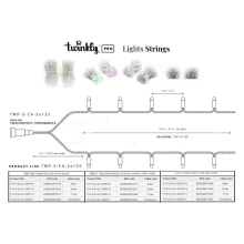 Купить Умная LED Гирлянда Twinkly Pro Strings RGBW 250, двойная линия, AWG22, IP65, прозрачный (TWP-S-CA-2X125SPP-T) - фото 5