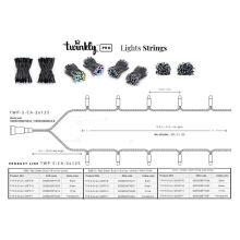 Купить Умная LED Гирлянда Twinkly Pro Strings RGBW 250, двойная линия, AWG22, IP65, черный (TWP-S-CA-2X125SPP-B) - фото 5