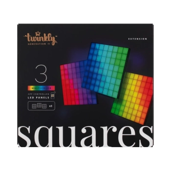 Купить Панель Smart LED Twinkly Squares 3 Extension RGB IP20 16x16см расширение до TWQ064STW-07-BEU (TWQ064STW-03-BAD) - фото 1