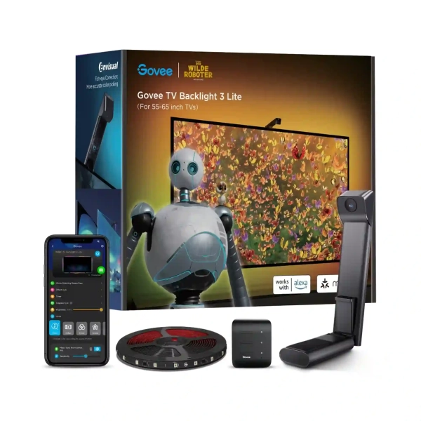 Купить Набор адаптивной подсветки Govee H6099 Backlight 3 Lite, RGBIC, WI-FI/Bluetooth, черный (H60993D2) - фото 2