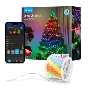 Купить Умная LED гирлянда Govee H70C1 Christmas Light RGB 10m Clear Wire (H70C13D1) - фото 1