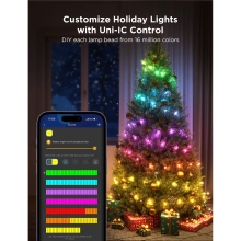 Купить Умная LED гирлянда Govee H70C2 Christmas Light RGB 20m Clear Wire (H70C23D1) - фото 4