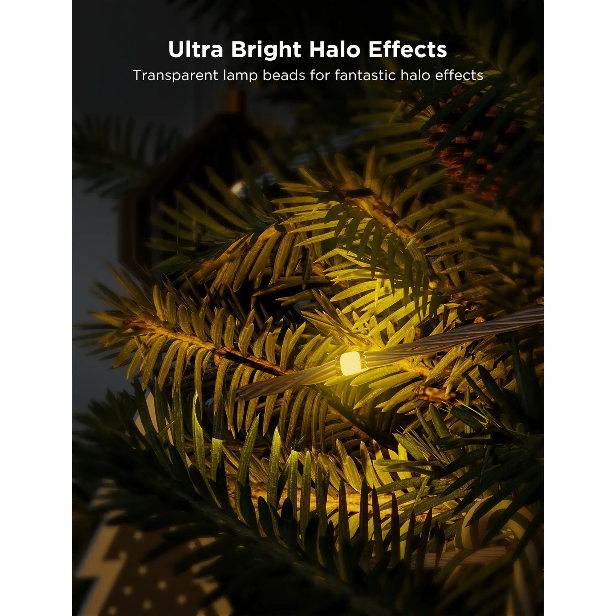 Купить Умная LED гирлянда Govee H70C2 Christmas Light RGB 20m Clear Wire (H70C23D1) - фото 6
