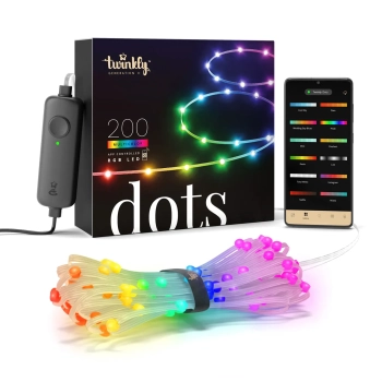 Купить Умная LED гирлянда Twinkly Dots Lights RGB 200LED 10m Clear (TWD200STP-TEU) - фото 1