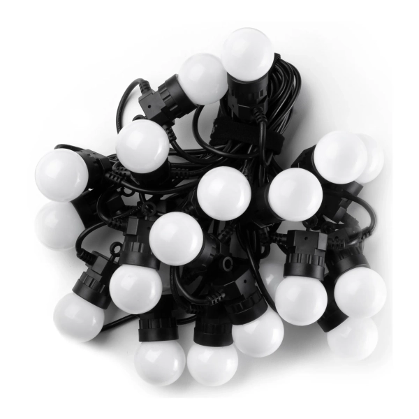 Купити Розумна LED гірлянда Twinkly Festoon RGB 20LED G45 10m Black (TWF020STP-BEU) - фото 6