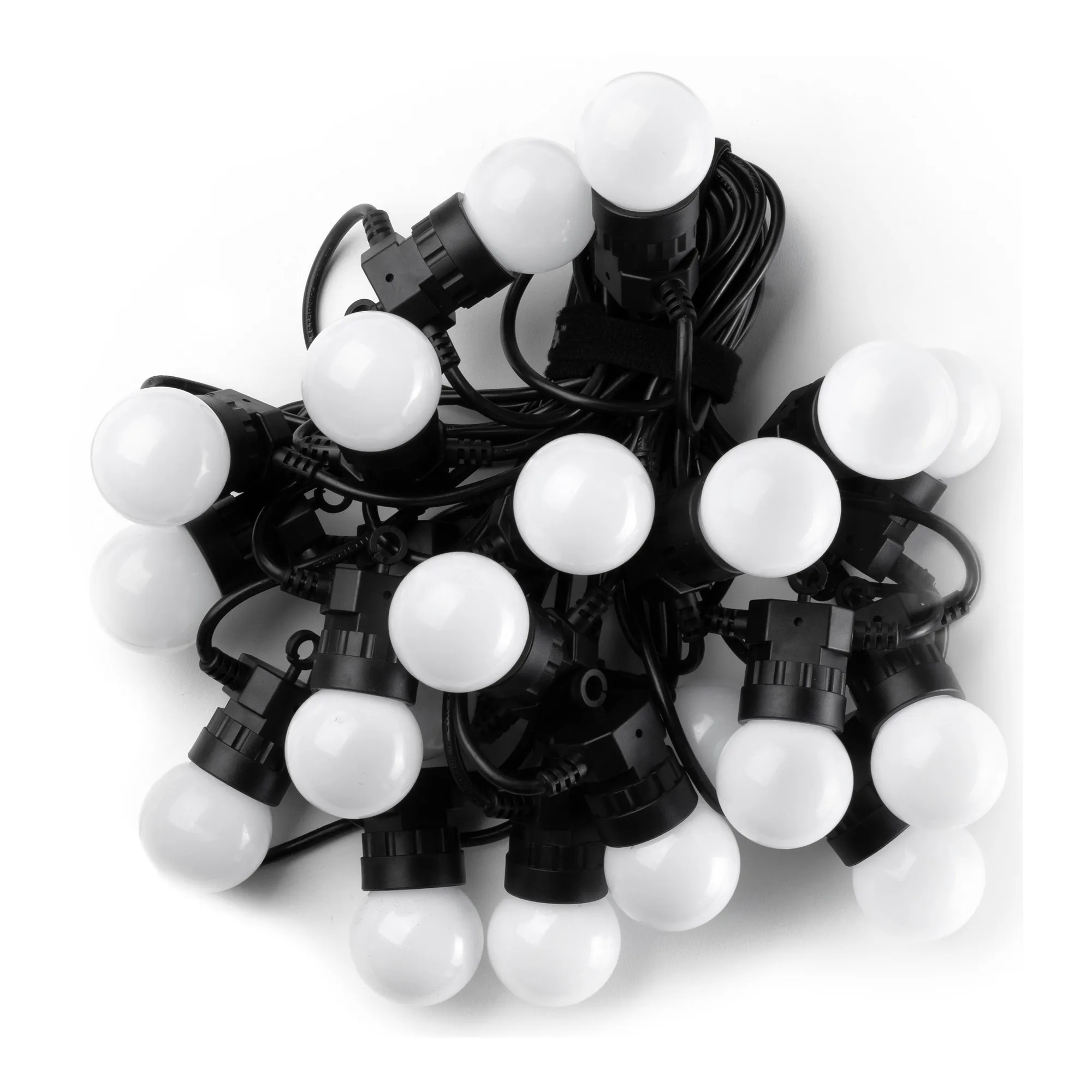 Купити Розумна LED гірлянда Twinkly Festoon RGB 20LED G45 10m Black (TWF020STP-BEU) - фото 6