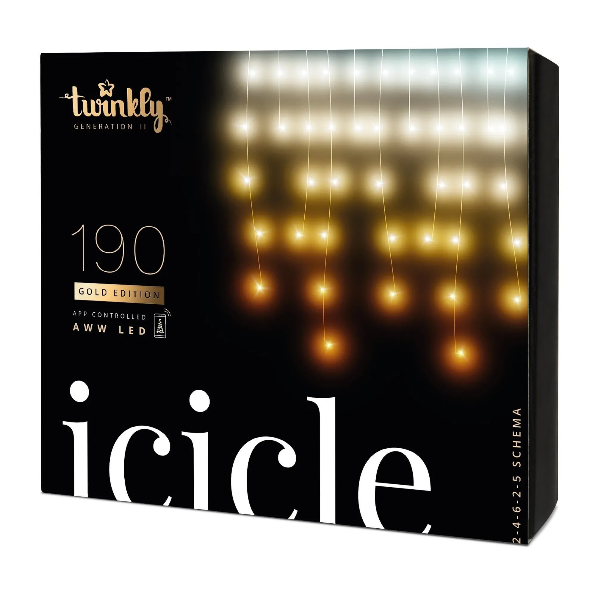 Купить Умная LED гирлянда Twinkly Icicle AWW 190LED 5m Clear (TWI190GOP-TEU) - фото 6