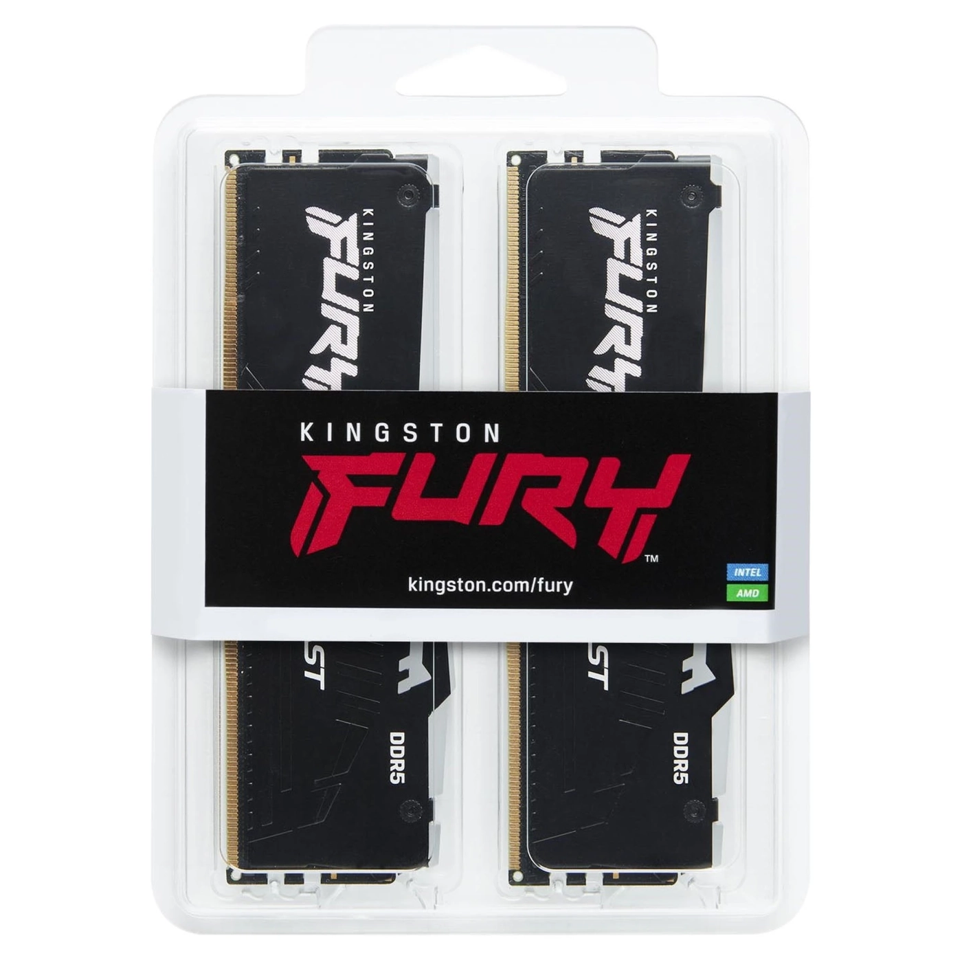 Купить Модуль памяти Kingston FURY Beast Black RGB DDR5-6800 32GB (2x16GB) (KF568C34BBAK2-32) - фото 3