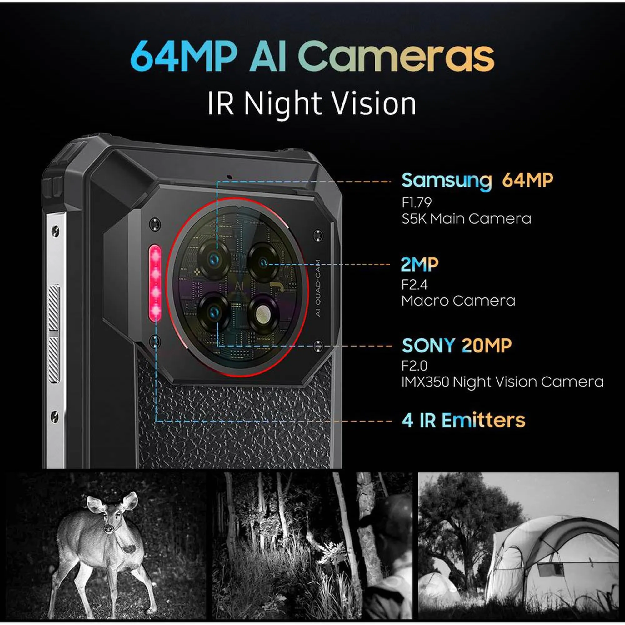 Купити Смартфон Oukitel WP19 Pro 8/256GB Black (6931940735711) - фото 8
