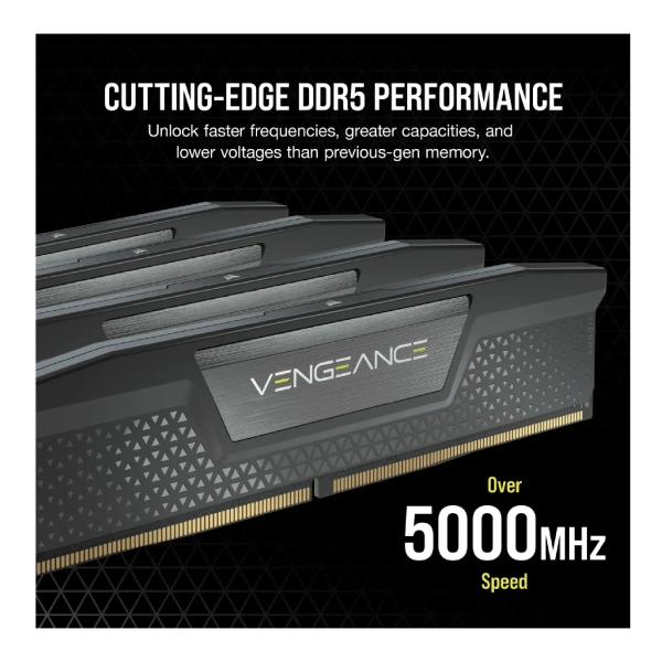 Купить Модуль памяти Corsair Vengeance Black DDR5-5200 48GB (2x24GB) CL38-38-38-84 1,25V (CMK48GX5M2B5200C38) - фото 6