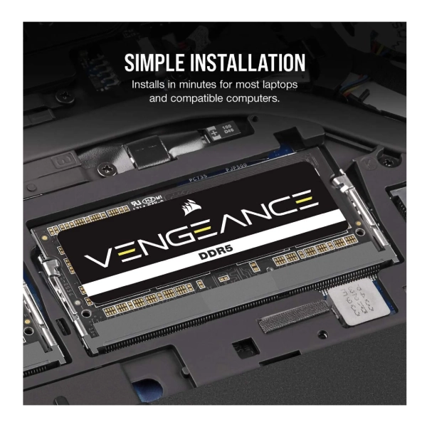 Купить Модуль памяти Corsair Vengeance DDR5-5600 16GB CL48 1.1V SODIMM (CMSX16GX5M1A5600C48) - фото 5