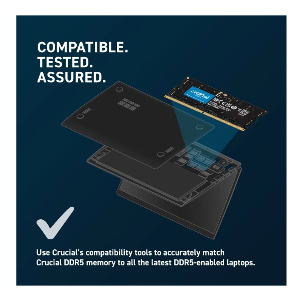 Купити Модуль пам'яті Crucial DDR5-4800 32Gb CL40 1,1V SODIMM (CT32G48C40S5) - фото 4