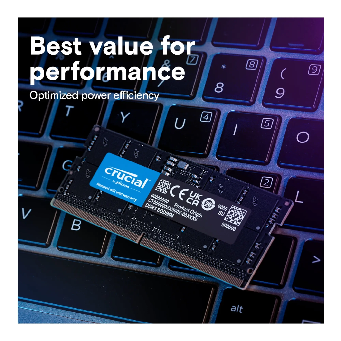 Купити Модуль пам'яті Crucial DDR5-5200 8GB SODIMM CL42 1,1V (CT8G52C42S5) - фото 3