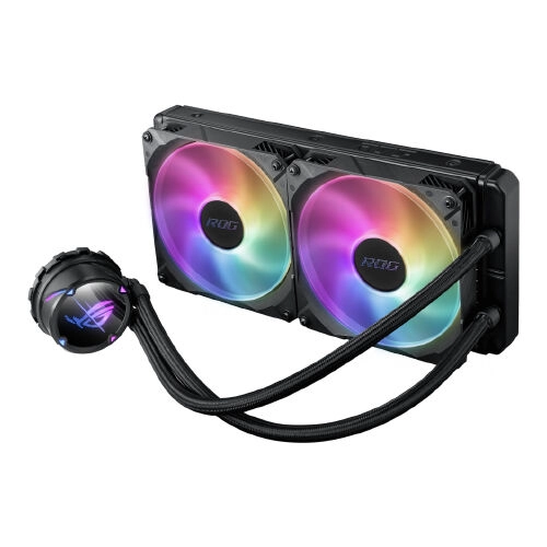 Купить Система жидкостного охлаждения ASUS ROG Strix LC II 280 Aura Sync ARGB 2x140mm fan (ROG-STRIX-LC-II-280-ARGB) - фото 1