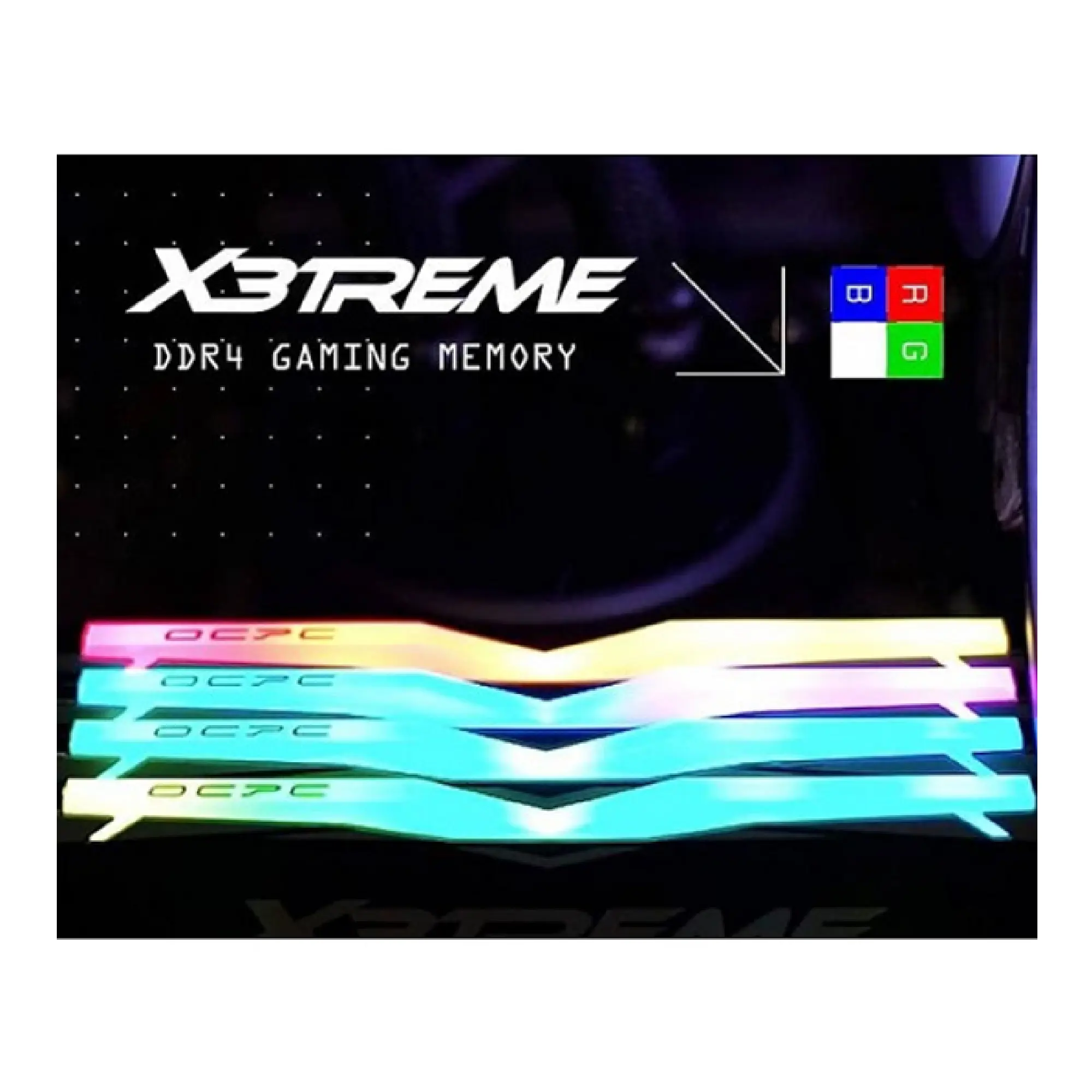 Купить Модуль памяти DDR4 64Gb 3600MHz (2*32Gb) OCPC X3 RGB Black Label, Kit (MMX3A2K64GD436C18BL) - фото 2
