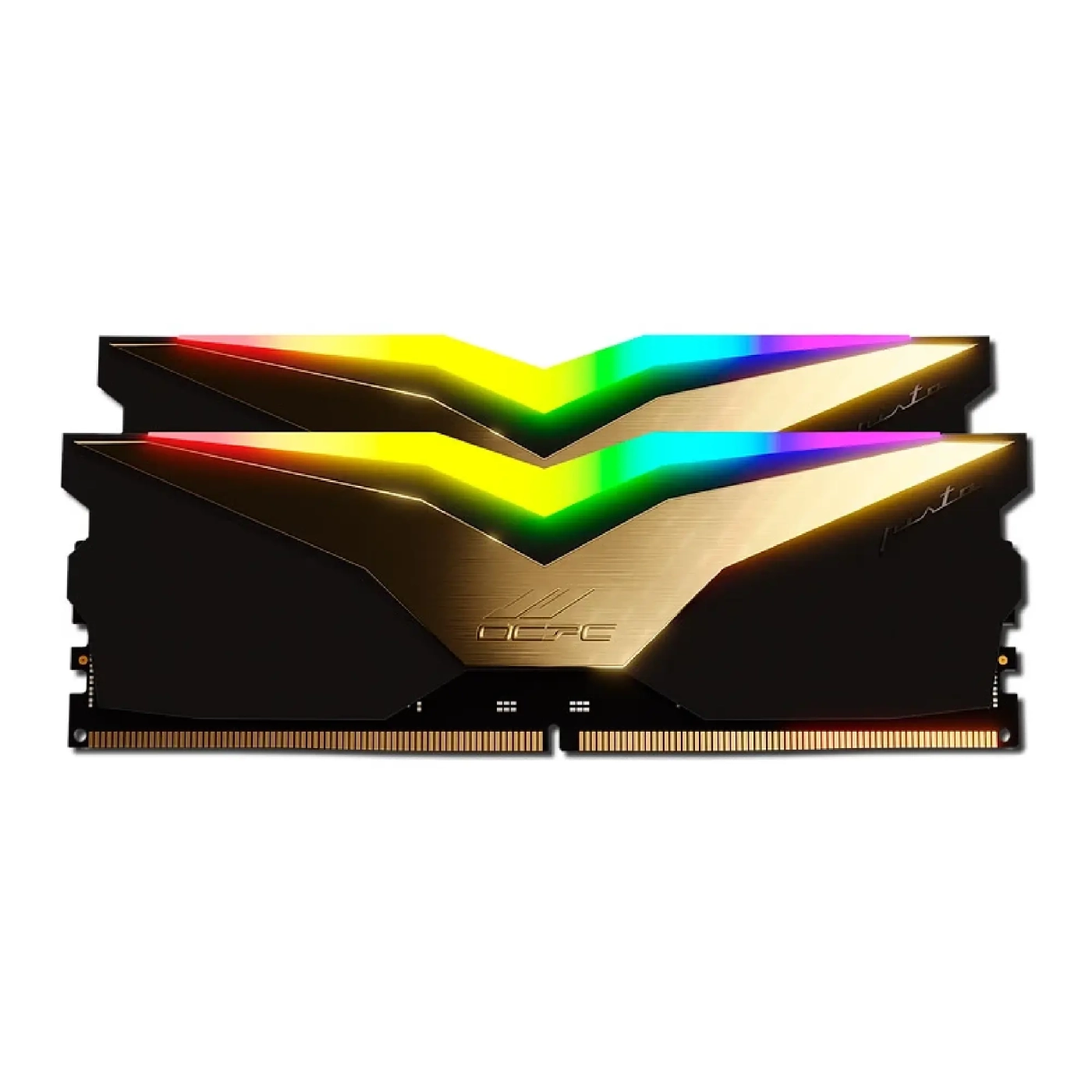 Купить Модуль памяти DDR5 32Gb 6000MHz (2*16Gb) OCPC PISTA RGB C40 Black Label, Retail Kit (MMPT2K32GD560C40BL) - фото 1