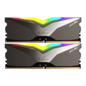Купить Модуль памяти DDR5 32Gb 6200MHz (2*16Gb) OCPC PISTA RGB C40 Titan, Retail Kit (MMPT2K32GD562C40T) - фото 1