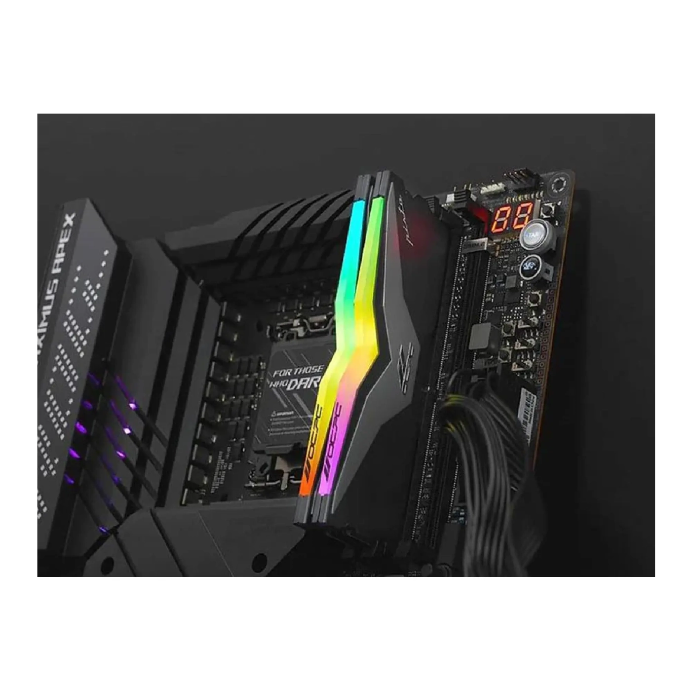 Купить Модуль памяти DDR5 64Gb 5200MHz (2*32Gb) OCPC PISTA RGB C40 Titan, Retail Kit (MMPT2K64GD552C40T) - фото 5