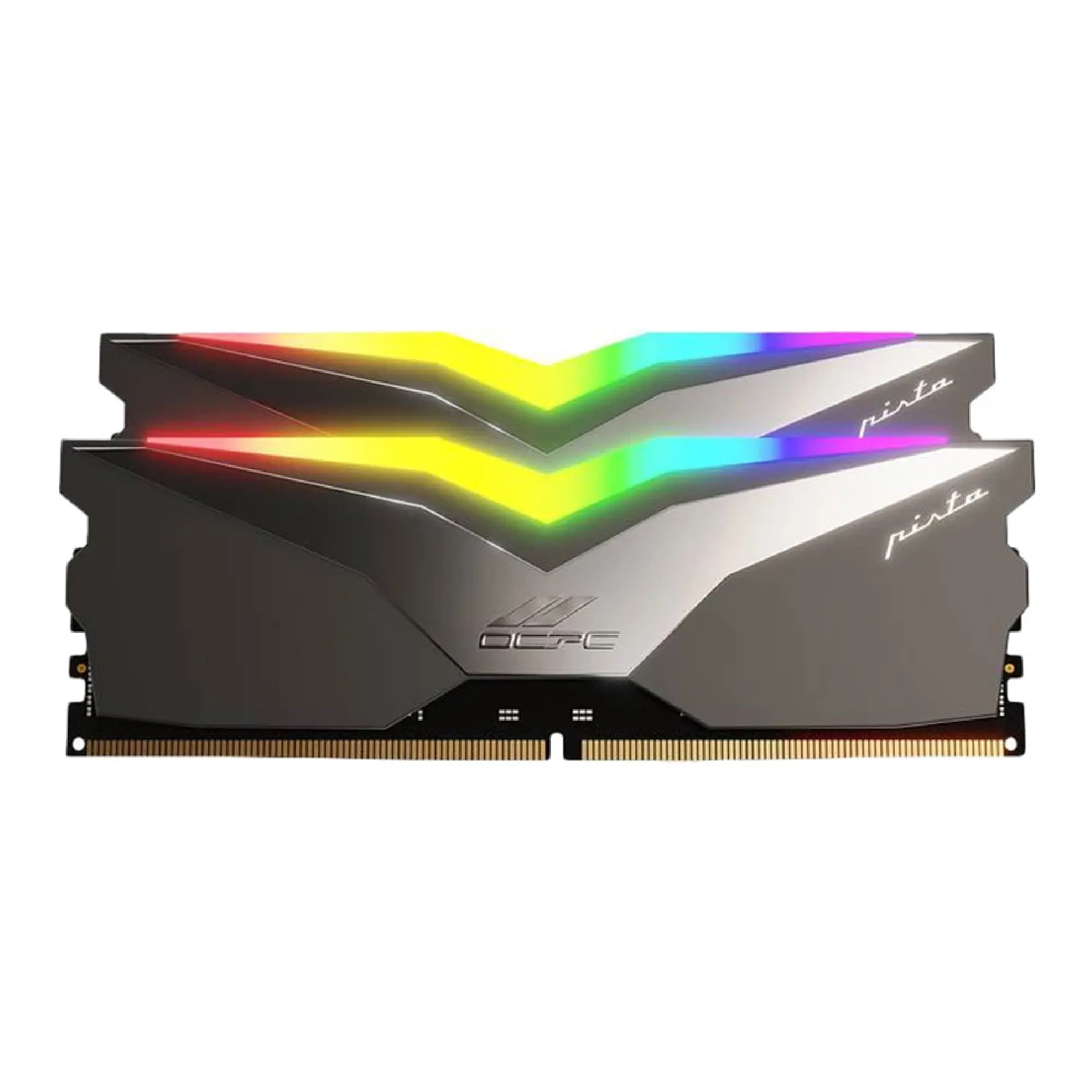 Купить Модуль памяти DDR5 64Gb 6000MHz (2*32Gb) OCPC PISTA RGB C40 Titan, Retail Kit (MMPT2K64GD560C40T) - фото 1