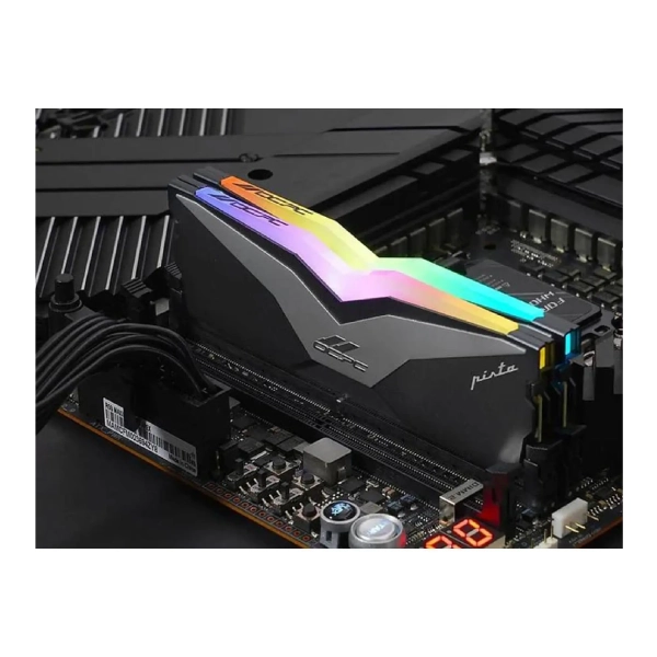 Купить Модуль памяти DDR5 64Gb 6000MHz (2*32Gb) OCPC PISTA RGB C40 Titan, Retail Kit (MMPT2K64GD560C40T) - фото 7