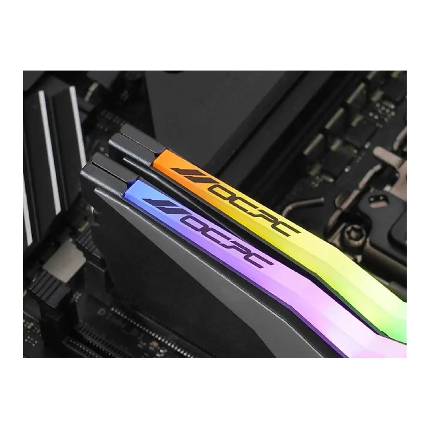 Купить Модуль памяти DDR5 64Gb 6200MHz (2*32Gb) OCPC PISTA RGB C40 Titan, Retail Kit (MMPT2K64GD562C40T) - фото 6