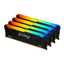 Купить Модуль памяти Kingston FURY Beast RGB Black XMP DDR4-3200 64GB (4x16GB) CL16-18-18 1.35V (KF432C16BB12AK4/64) - фото 3